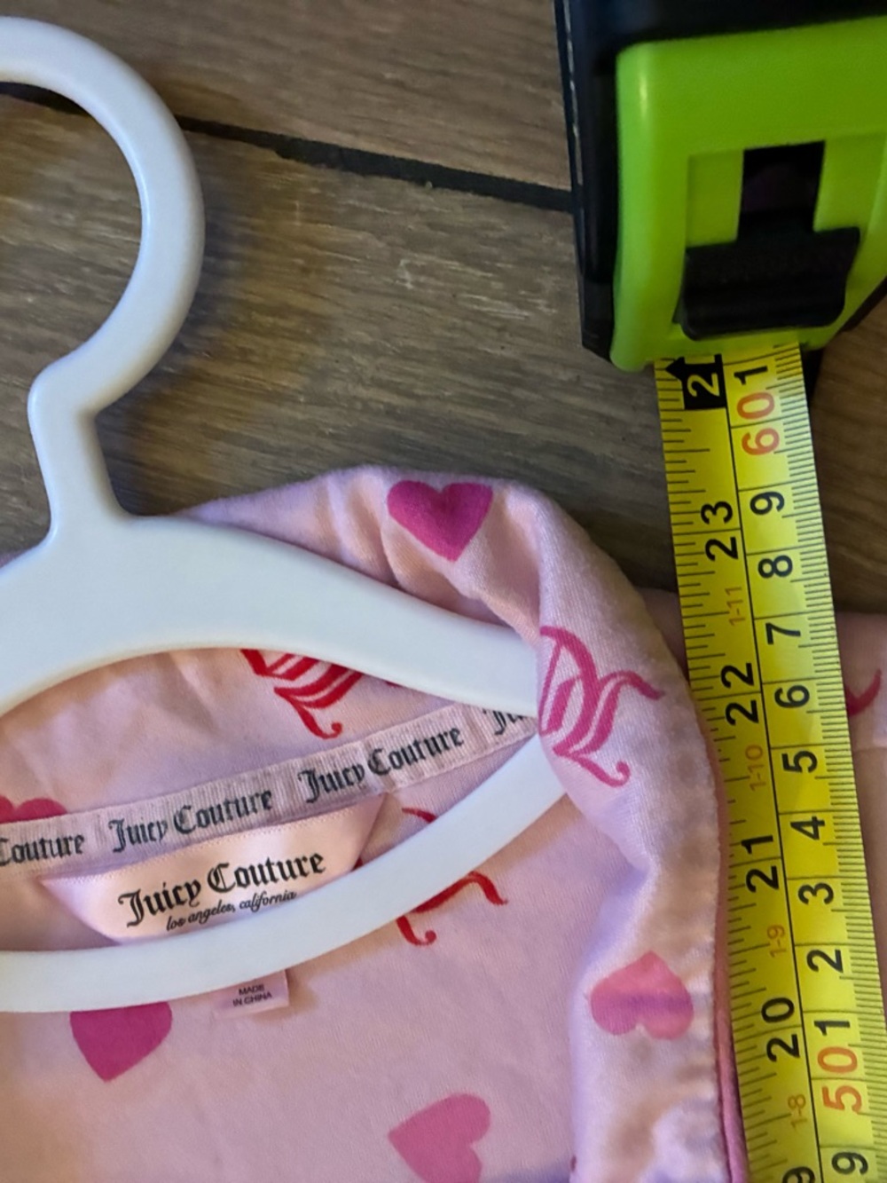 Juicy Couture Pink and Red Heart Sleep  2 piece Set - Picture 8 of 9